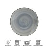 Semtember Promotion Grey Round Western Style Ceramic Plates Unique Design