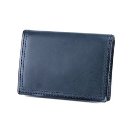 Corvo CO-8LC-9957 Men's Style Box Shaped Coin Purse Card Coin Case, Genuine Leather, Slate, navy