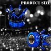 MEAJOO 4PCS Crown Bling Tire Stem Valve Caps, Crystal Diamond
