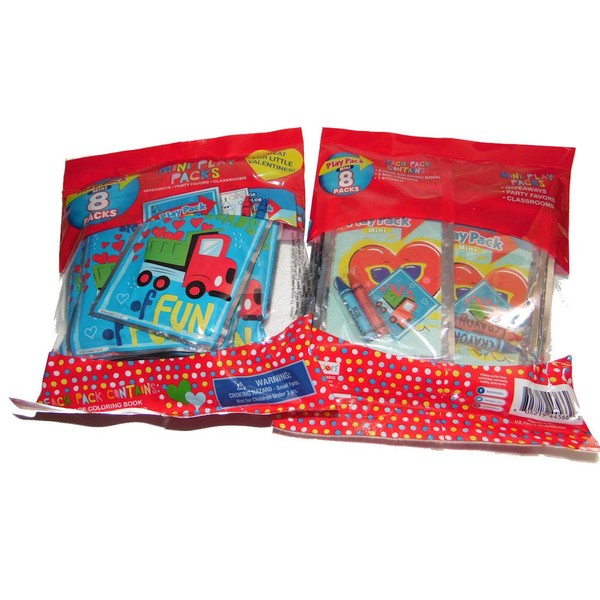 2 Pack of 8 Each - Mini Play Packs Party