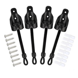 Sun Visor Parts Bungee kit and end Cover, Weather Resistance, for Coolaroo External Roller Shutter, Outdoor Shutter, Roller Shutter (Bungee Kit 2 Set, Black)