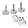 sourcing map M6x20mm Knurled Thumb Screws, 5pcs 304 Stainless Steel