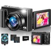 4K Digital Camera for Photography, Autofocus 48MP Vlogging Camera with