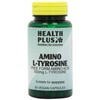 Health Plus Amino L-Tyrosine 500mg Amino Acid Supplement - 60 Capsules
