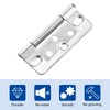 sourcing map 10Pcs 3x1.4 Inch Door Hinges Non-Mortise No Noise