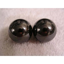 Magnetic balls one pair of hematite balls 1 inch diameter