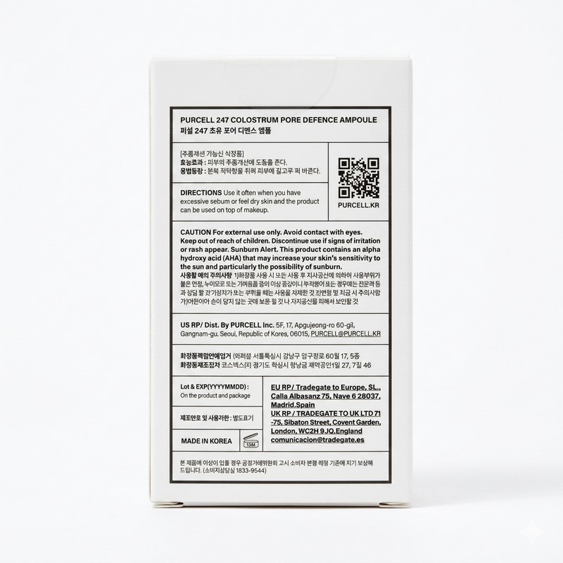 Purcell 24/7 Colostrum Pore Defense Ampoule 55mL / 퍼셀 24/7