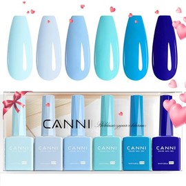 CANNI- SET DE ESMALTES DE UÑAS EN GEL AZUL MARINO SIN HEMA 6 piezas x 9 ml0,32 oz El esmalte de uñas en gel CANNI naranja está especialmente...       