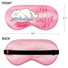 ANTI BASIC Funny Silk Sleep Masks with Adjustable Strap, Comfortable