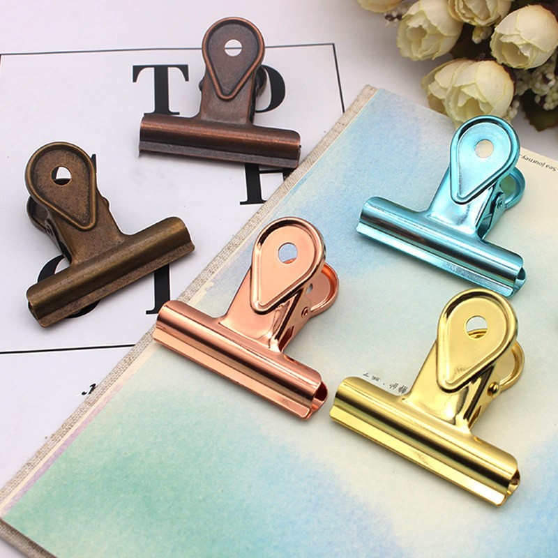 Zittop 4 Pack Metal Binder Clips, Invoice Bill Clip Utility