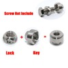 Lightronic M6 Premium 316 Stainless Steel Anti-Theft Locking Nuts Security