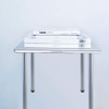 QLLY 28 inch Adjustable Metal Desk Legs, Office Table Furniture