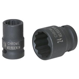 KS Tools 515.0933 1/2-Inch 12-Point Impact Socket, Short, 32 mm