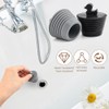 Bathtub Stopper, 2Pcs Silicone Tub Drain Plug with Cute Duck