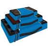 Vinsani 3 Piece Packing Cubes Set Suitcase Travel Organiser Holiday