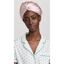 SLIP Pure Silk Turban - Pink | 100% Mulberry Silk, Ultra Soft & Gentle on Hair, Prevents Breakage & Frizz | Stylish Hair Accessory for Nighttime & Travel | Adjustable Fit, Luxurious Comfort