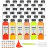 Wjzhfwzt 16oz Empty Juice Bottles with Caps Pack of 24
