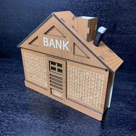 Piggy Bank for Boys and Girls,Wooden Money Saving Box with Number Grid,Cash Savings Box,Countdown Money Saving Box,Cash Coin Counter Piggy Bank,Adults Kids Best Gift for Birthday、Christmas、 Easter.