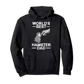 Funny Hamster Design For Men Dad Father Dwarf Hamster Lover Pullover Hoodie