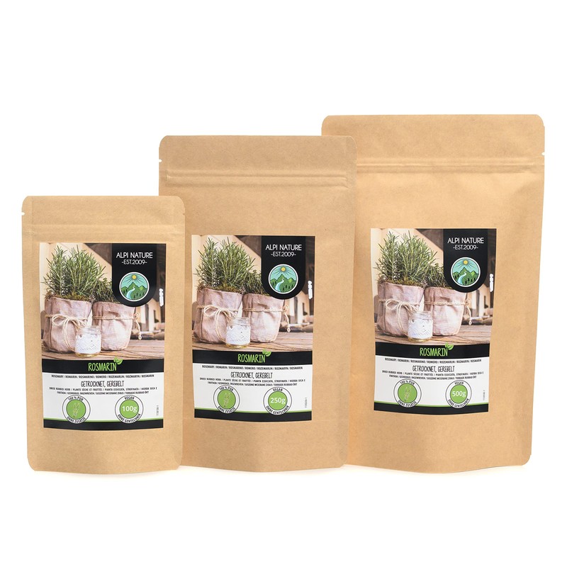 Rosemary dried (250g, 8.8 oz), 100% pure and natural for