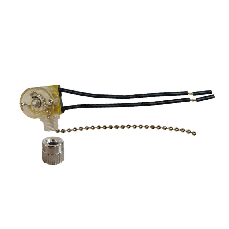 Clear Pull Chain Switch for Lamps and Fixtures Zipper Switch