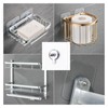 12PCS No-Drill Screw Stickers, Reusable Adhesive Hooks, Removable Nail Free