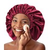 Gorra de satén extra grande para mujeres negras que duermen