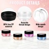 100 Pack 1Oz Plastic Container Jars with Lids, Round Clear