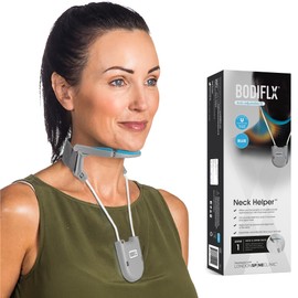 BODIFLX Neck Helper, New Generation Auto Size Adjustment, Revolutionary Neck Support Brace for Neck Pain, Discreet & Lightweight Cervical Collar (Blue Univeral Size)