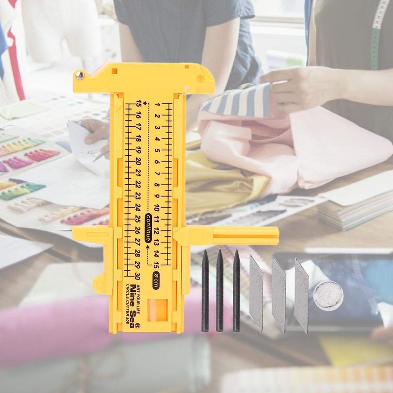 Gifleey Compass Circle Cutter Rotary Compass Cutter Circular Cutting Cutter