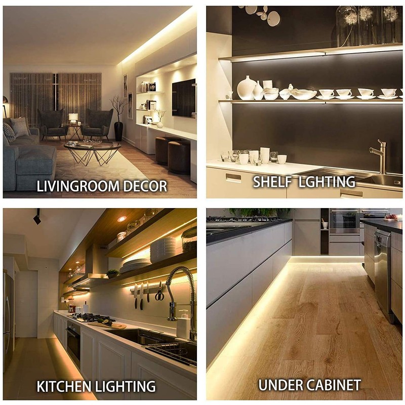MYPLUS Under Cabinet Lighting Kit, 32.8 Ft Dimmable Led Strip