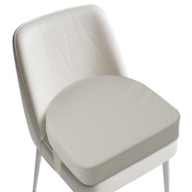 E1F1NN DOT U-Shaped Toddler Booster Seat for Kitchen Chair (Big Size) Dining Table, Portable Waterproof PU Material Kids Booster Seat with Safety Buckles, High Cushion for Travel with Non-Slip Bottom