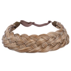 Gledola 5 Strands Synthetic Hair Braided Headband Hair Braided Headband (Caramel Blonde)