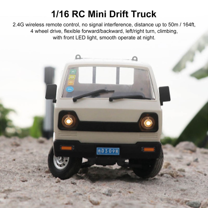 D12 Mini 1/16 4WD RC Car 2.4G Simulation Drift Truck
