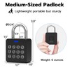 Fingerprint Gym Locker Lock with Code Keypad, Anweller Waterproof Keyless