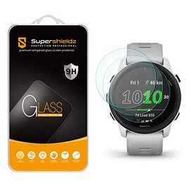 (3 Pack) Supershieldz Designed for Garmin Forerunner 745 Tempered Glass Screen Protector, Anti Scratch, Bubble Free