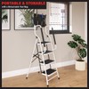 4 Step Ladder Folding Step Stool Ladder for Adults with