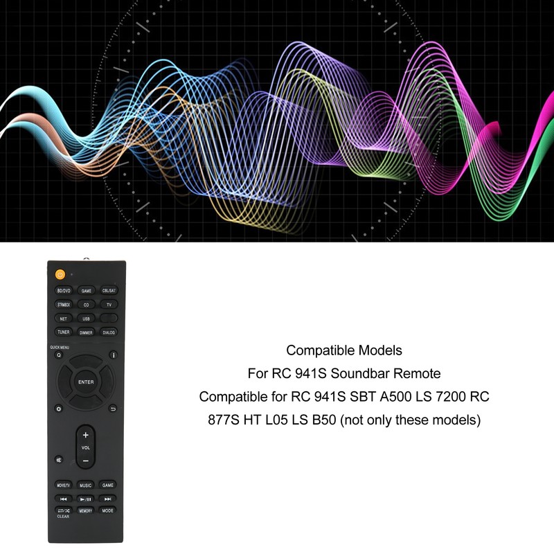 Soundbar Remote Control Replacement for RC 941S SBT A500 LS