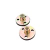 Flange Coupling Tee Nut Inner Thread Dia M6 Carbon Steel