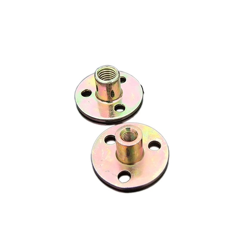 Flange Coupling Tee Nut Inner Thread Dia M6 Carbon Steel