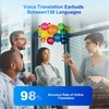 AI Language Translator Earbuds,Real-Time 3-in-1 Translation Earbuds Supporting 150 Languages