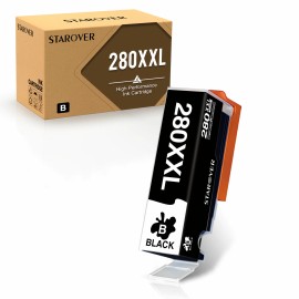 4-evergreen PGI-280XXL CLI-281XXL Printer Ink for Canon Pixma TS6320 TS6120 TS9520 TR8500 - 1PK PGI-280XXL Black