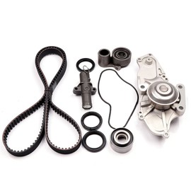 ASTOU Timing Belt Kit w/Water Pump Fit for Honda for Pilot 3.5L 2005-2008 for Honda for Ridgeline 3.5L 2006-2008 Replace Timing Belt OEM - TBK329 WPH-801