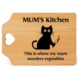 Greatabox Mum Gifts, Gifts for Mum, Mum Birthday Gifts from Daughter Son on Birthday Valentines Mothers Day Christmas Thanksgiving - Funny and Practical Bamboo Cutting Board Kitchen