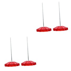 NUOBESTY 2sets Desk Paper Holder Spike Stick Office Bill Holder Plastic Lightweight 2pcs*2