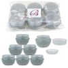 Beauticom 10G/10ML GRAY Frosted Container Jars with Inner Liner and