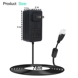 12v 2a Adjustable Desk Power Cord Replacement for Single Motor Standing Desk Input Power Supply，12V Standing Desk Motor Power Cord,Max 24W