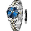 OLEVS Blue Watches for Women - Easy Read Small Ladies