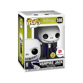 Epic Collectibles Pop The Nightmare Before Christmas (TNBC) - Vampire Jack Skellington (Glows in The Dark) Exclusive Vinyl Figure Bundle with Compatible Funko Box Protector