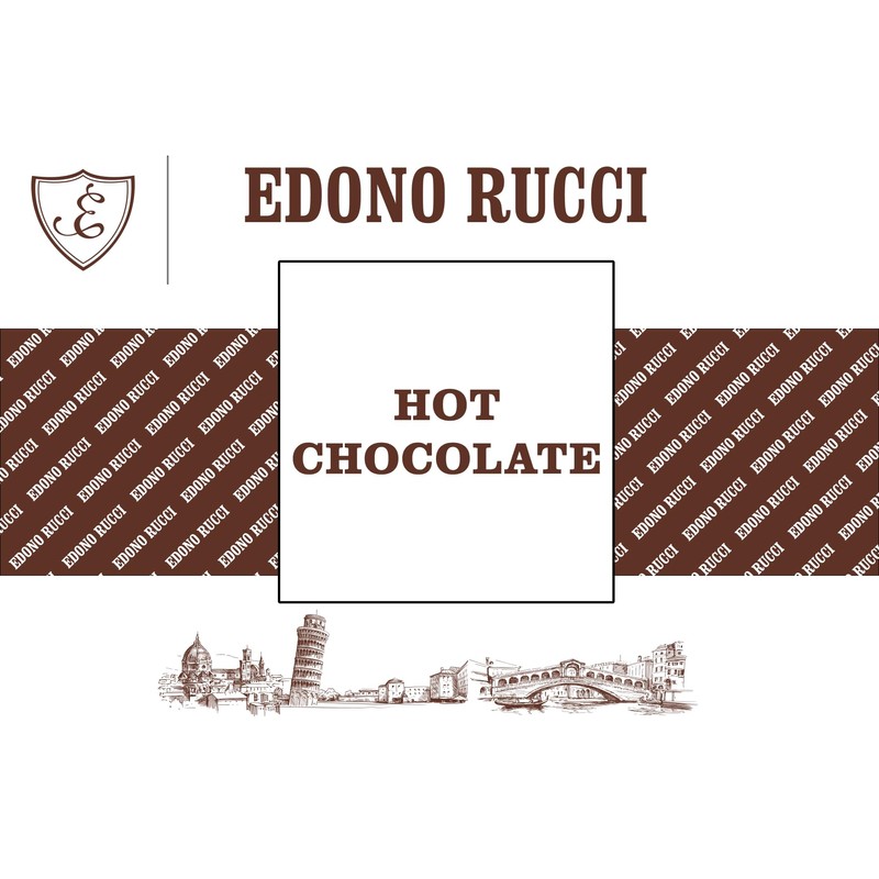 Edono Rucci Hot Chocolate Powdered Mix, 2lb Bag